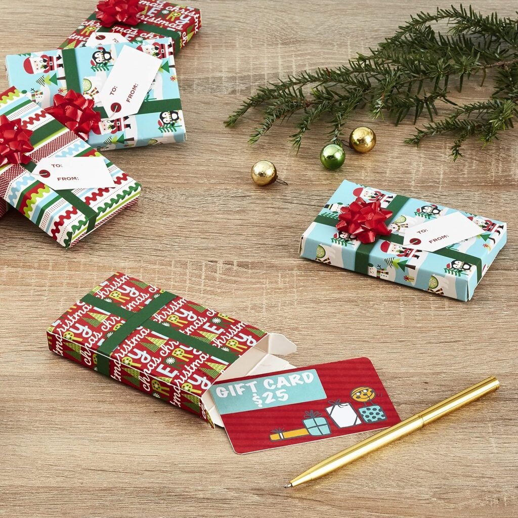 Hallmark Gift Card Holders, Green Ribbon (Pack of 6)
