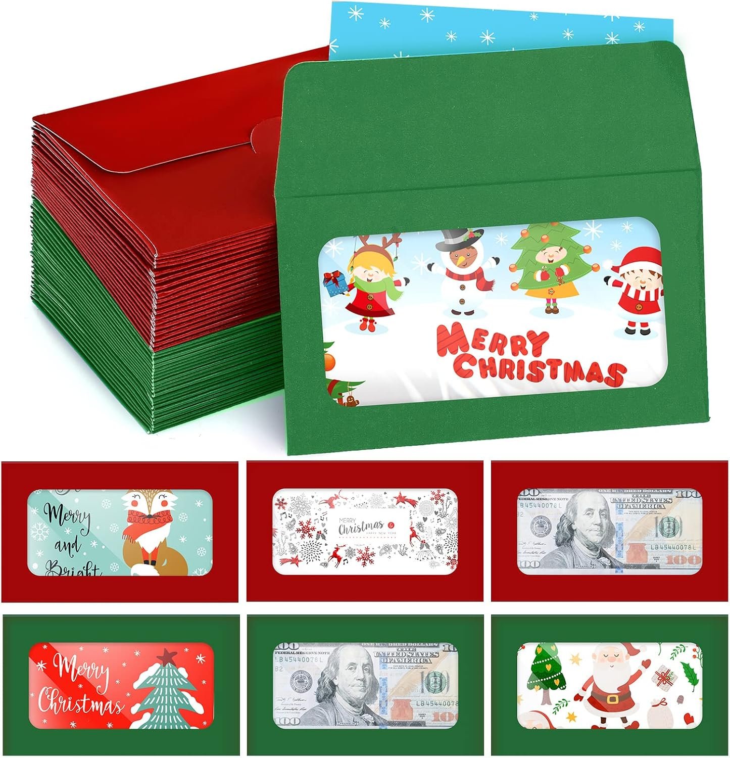 120 Packs Window Gift Card Envelopes Review