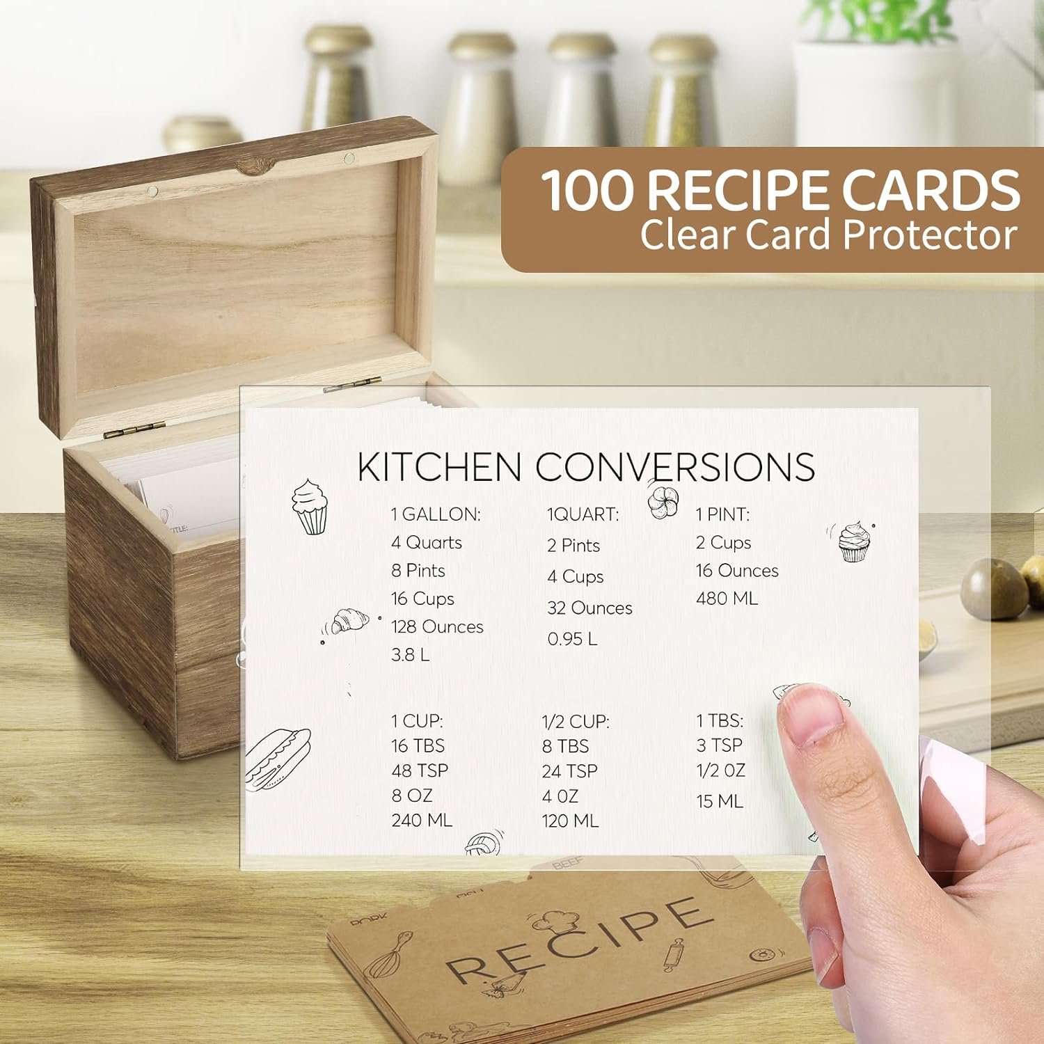 Recipe Box with Dividers