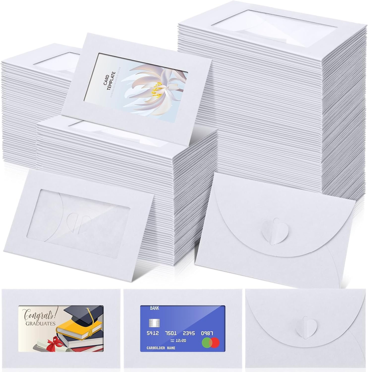 Uiifan 300 Pcs Window Gift Card Envelopes Review